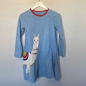 Mini boden Llama appliqué dress.  Size 11/12